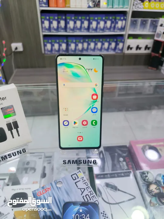 جهاز فحص NOTE 10 LITE بدون كرتونه معه بكج هدية جيجا 128 رام 16 متوفر توصيل