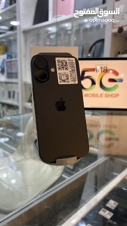 iPhone 16 256GB Middle East Black  Box Charger Original Apple Warranty : 23/2/2026