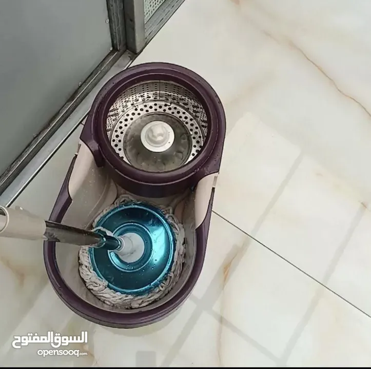 خلي تنظيف بيتك أسهل وأسرع مع الممسحة الدوّارة الذكية!رأس ألياف فيها 300,000 شعيرة دقيقة بتمت