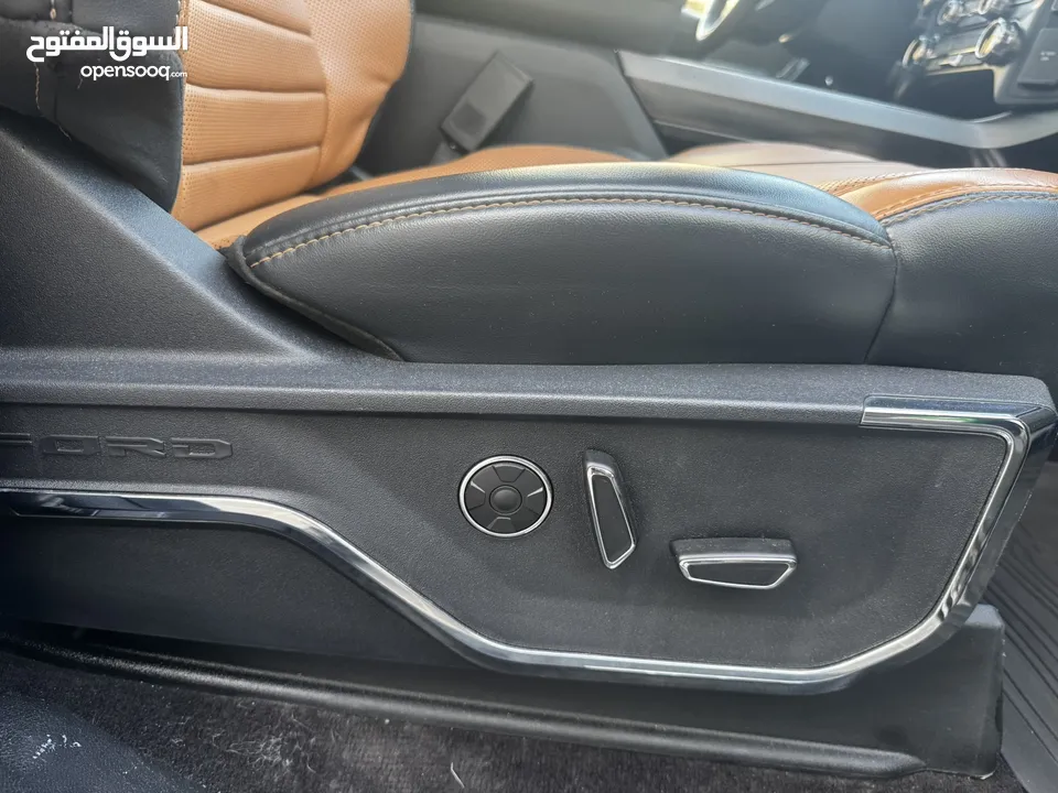 ford f150 platinum 2022 hybrid 3500 cc powerboost  بلاتينيوم لون كحلي و داخلية مميزة لون كاميل
