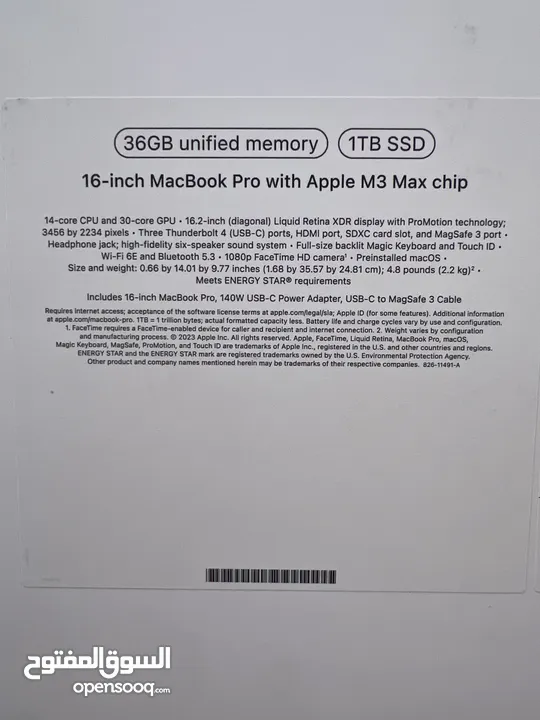 MacBook Pro with Apple M3 Max chip16-inch
