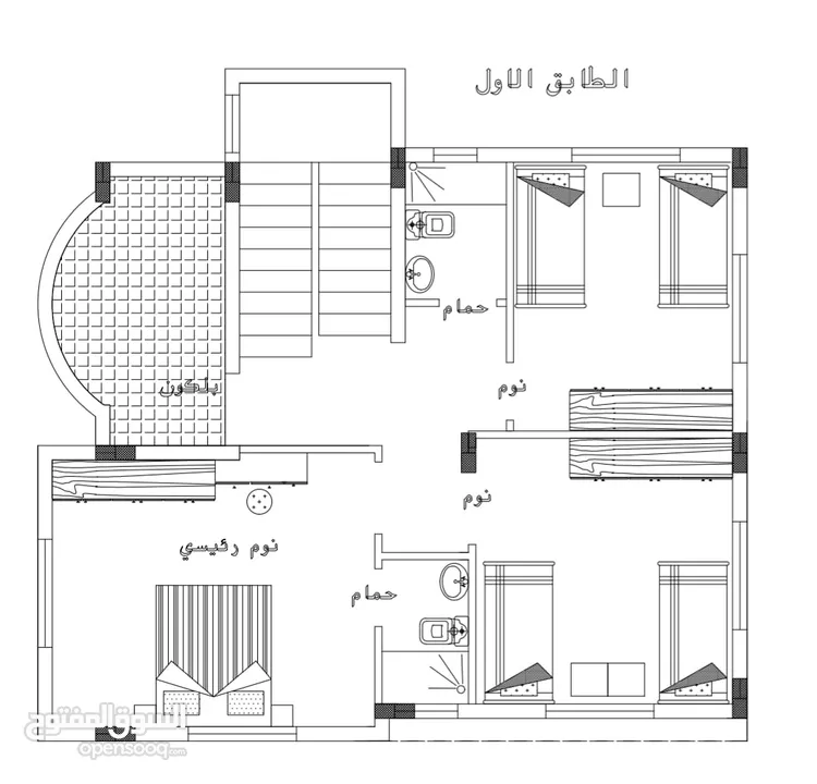 بيت مستقل 180 متر صانور