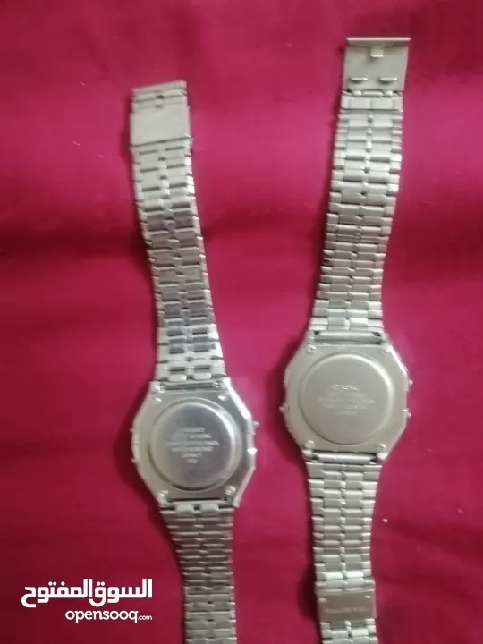 للبيع: ساعتان أصليتان من كاسيو Casio Vintage Digital Watch  الموديل: Casio A158W الحالة: مستعمل بحال