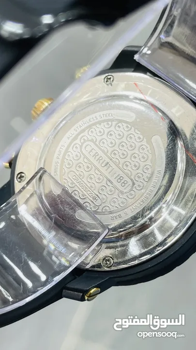 Cerruti 1881 swiss made الساعة بحالة الوكالة بدون علبة وكفالة توقيت رياضي Stopwatch Date and day