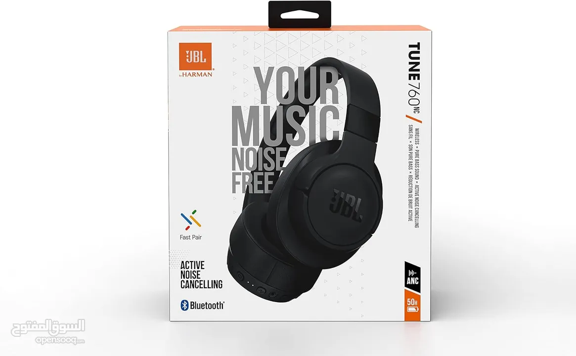سماعة بلوتوث أصليه JBL Tune 760NC بسعر مميز
