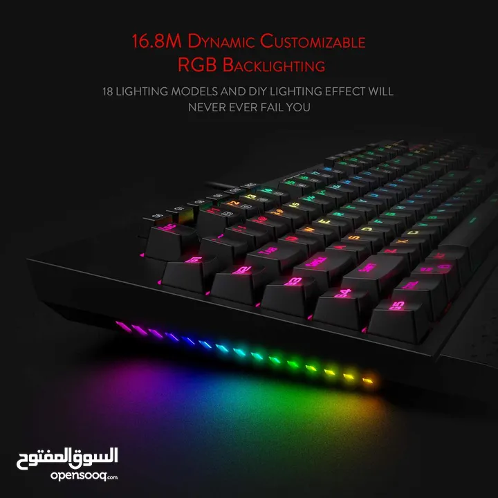 Redragon K586 Brahma RGB Mechanical Gaming Keyboard – Blue Switches