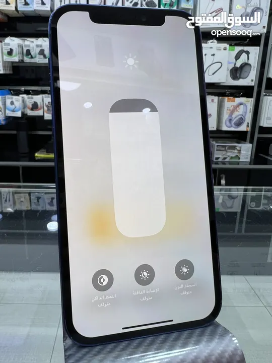 iPhone 12 (128) GB ايفون 12 مستعمل  بحالة جيدة جدا ( مغير شاشة كوبي ون )  بطارية اصلية 90٪؜ اصلية
