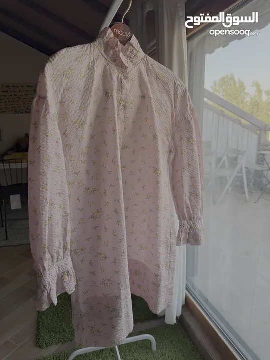 Pink floral Shirt Dress