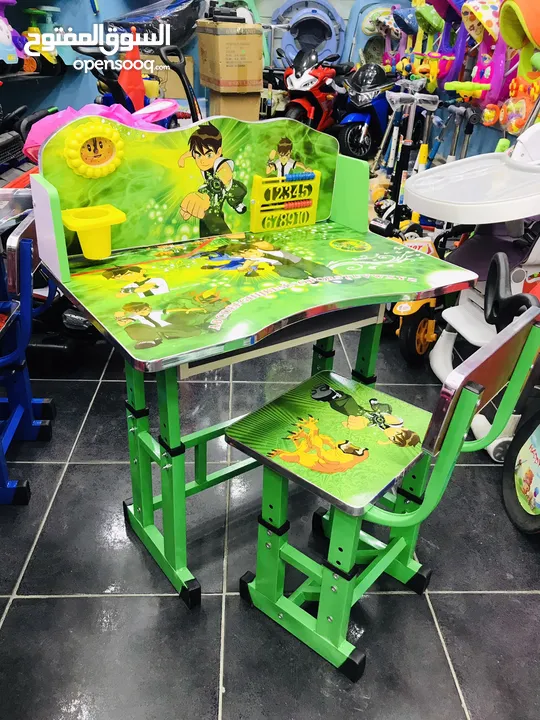 السعر 23 شامل التوصيل داخل عمان عرض خاص على مكتب الدراسة للاطفال مع مقعد فقط من island toys