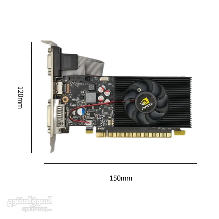 كرت شاشه نفيديا جيفورس NVIDIA GEFORCE GT 730 4GB GDDR3 LP GRAPHIC CARD