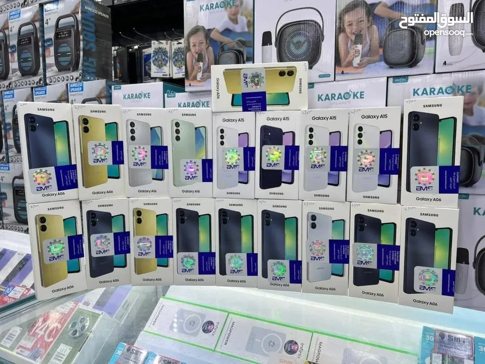 جديد Samsung A06 رام 8 و 12 جيجا 64 و 128 مكفول سنة متوفر توصيل