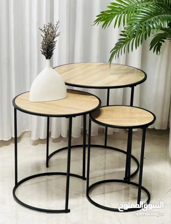 طقم طاولة ثلاثي بسعر العرض