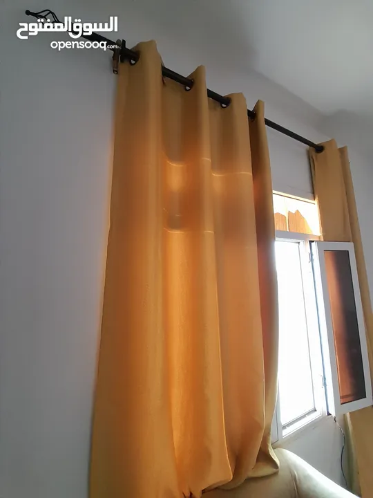 Curtains and curtain rods