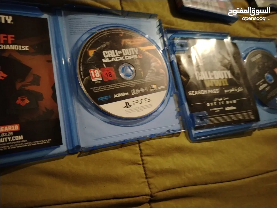 سيديات ps4 and ps5 للبيع سيدي red dead redemptiion 2 /blacl ops 6 world war war2