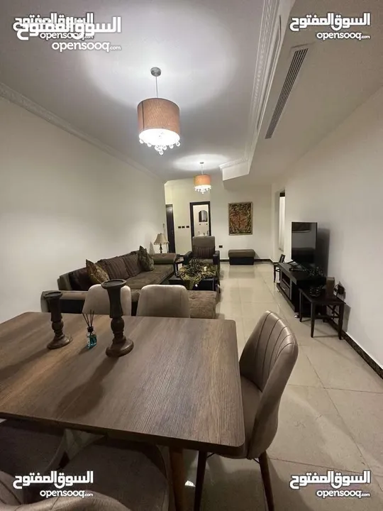 شقة مفروشة للايجار عبدون قرب البركة مول طابق اول مساحة 110 م