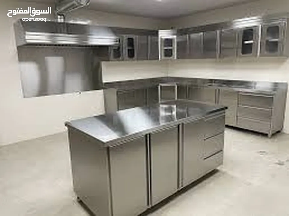 Stainless steel commercial kitchen equipment & exhaust Duct