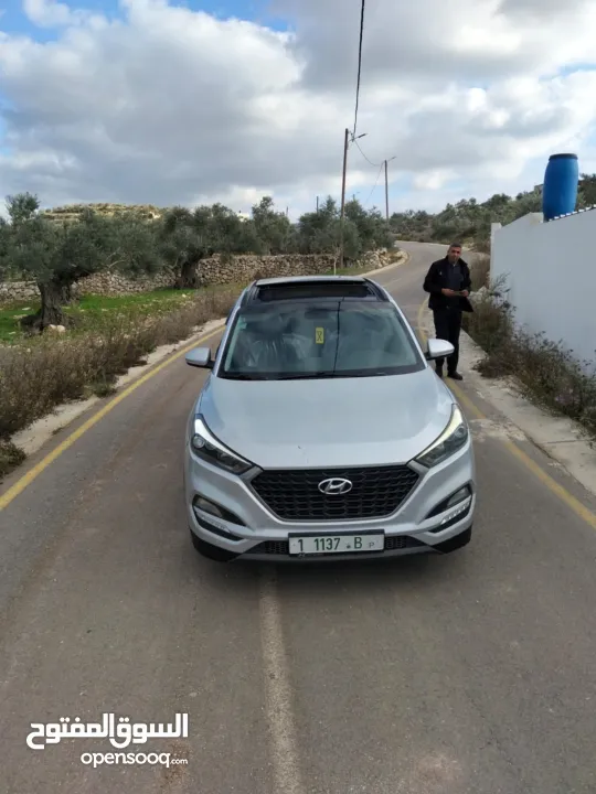 جيب هواندي توسان موديل 2016-ماتور 2000ديزل فل فل اضافات مع فتحة سقف بنوراما الجيب فحص شركة ونخب