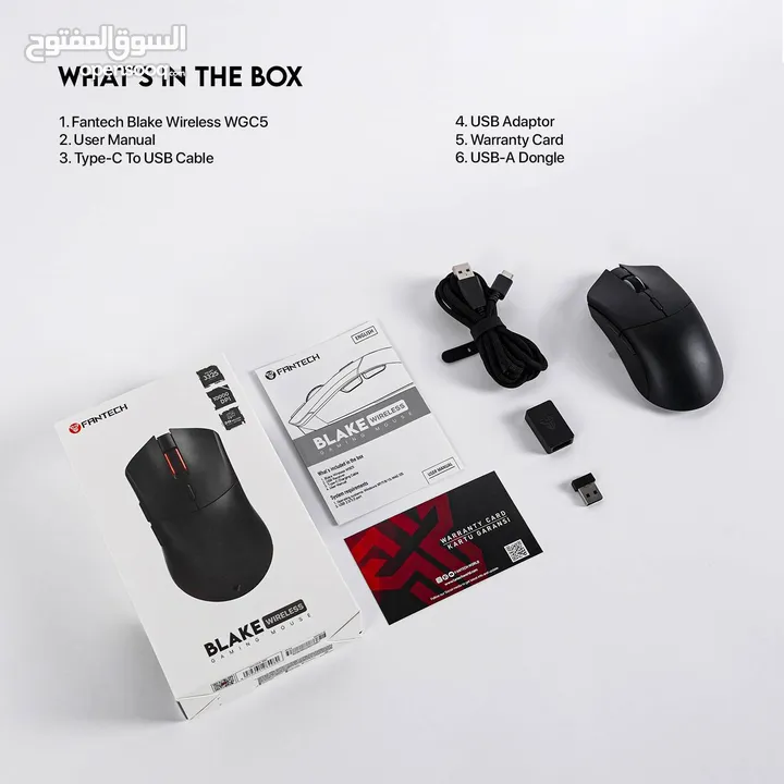 Fantech Blake WGC5 Wireless Gaming Mouse ماوس وايرليس فانتيك جديد مكفول