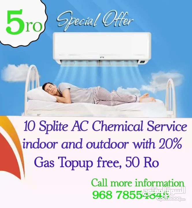 Splite AC  chemical service 5 ro