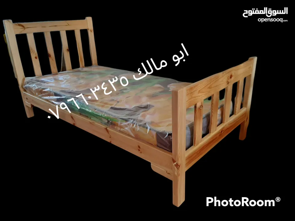 تخت طابقين تخوت وأسرة من أحسن انوع الخشب حسب الطلب صناعة ممتازة سرير  مفرد لا نعمل بتجاري