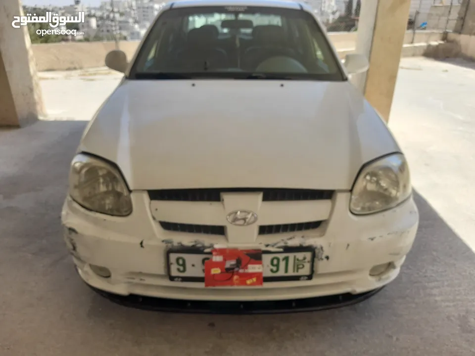 هونداي فيرنا 2005 يد اولي   مستوردة من كوريا البلد الاصلي،بوية الشركة ماتور ستاندر ،ترخيص لآخر السنة
