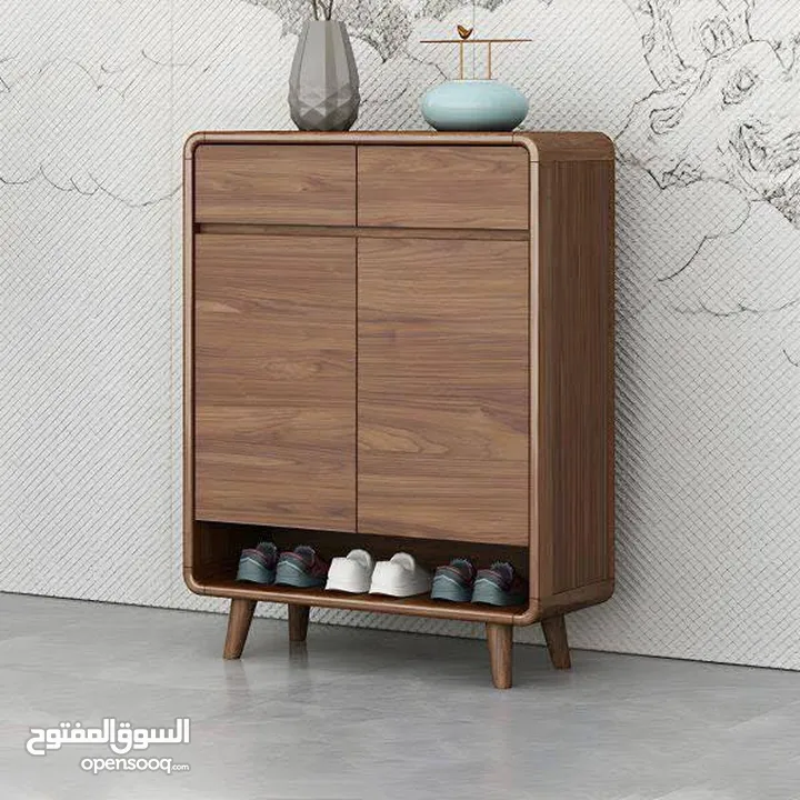 خزانة أحذية مودرن بني محروق