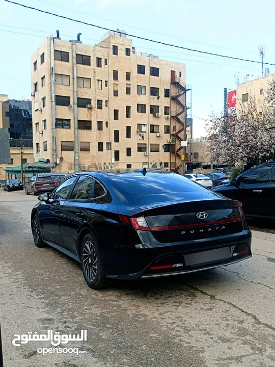 هيونداي سوناتا 2022 لون اسود ملوكي فحص كامل جمرك حديث ممتازه بدون حوادث هايبرد