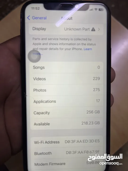 Apple I phone 11 pro 256gb Face ID off battry change