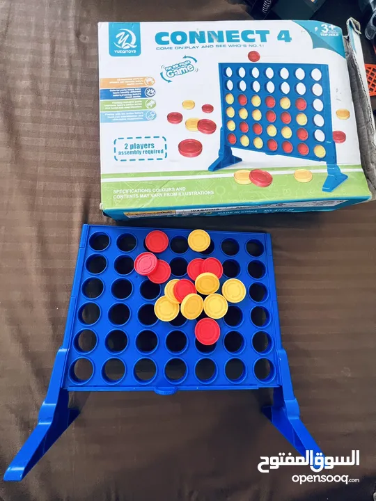 Connect 4 and toy with not all parts