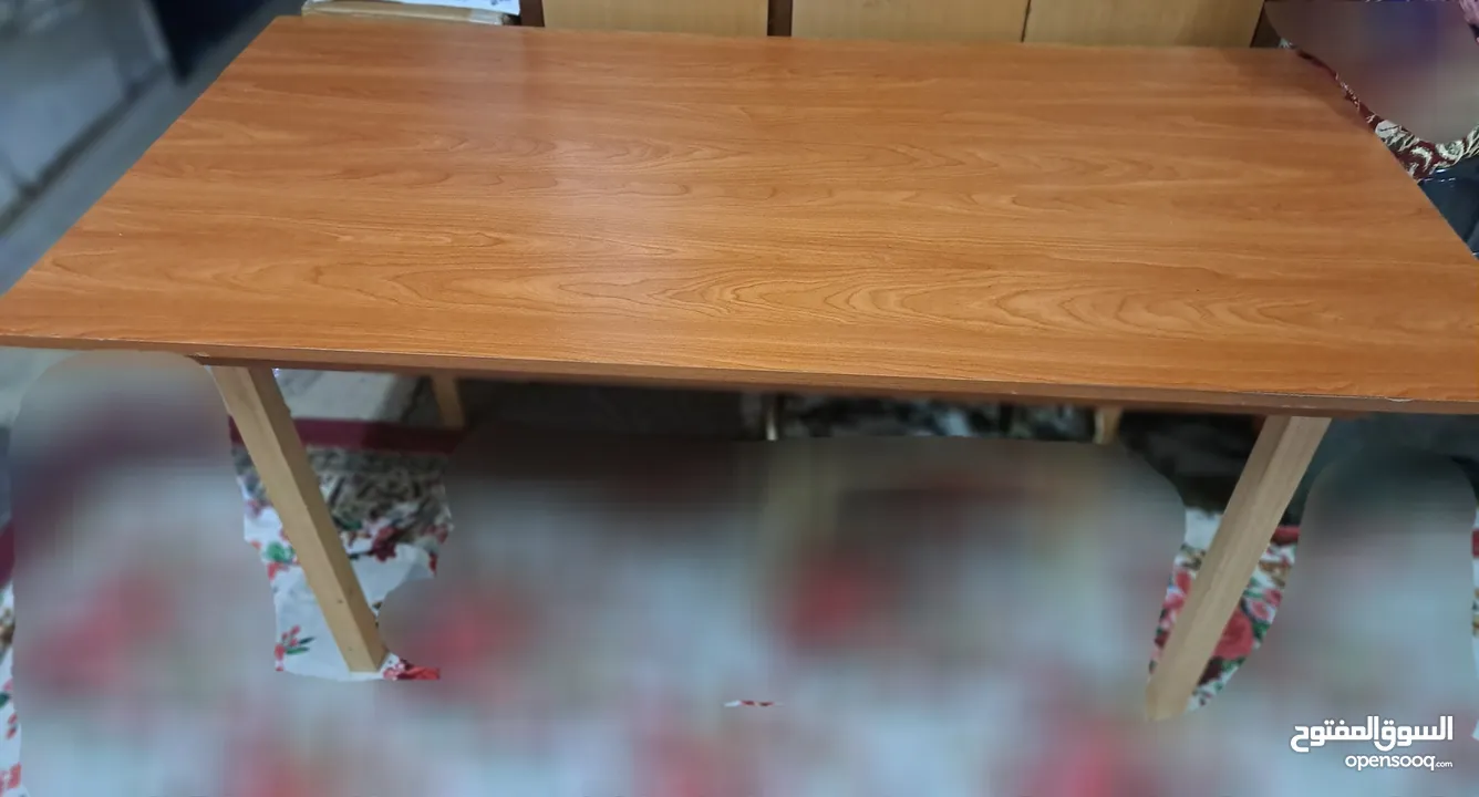 Dining table without chairs