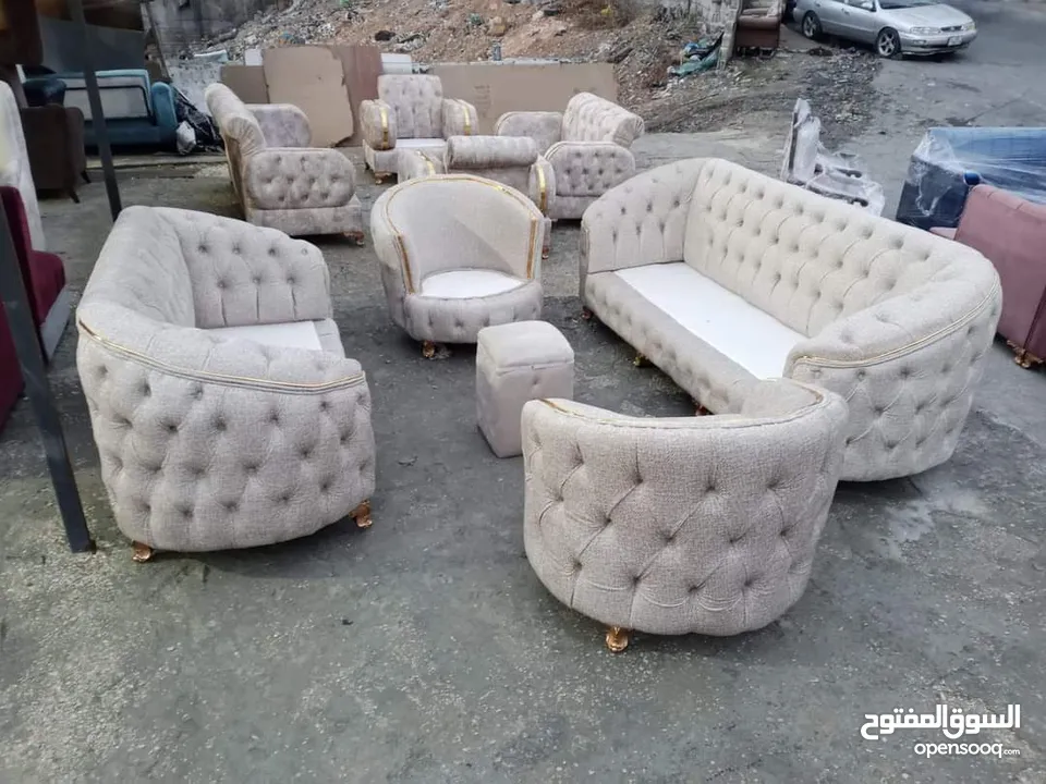 كنب 7مقاعد جميع الالوان متوفره عرض لاسبوع فقط 249