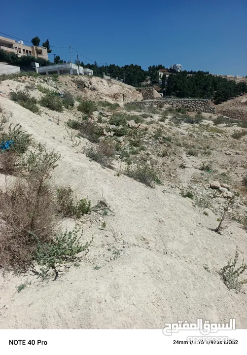 قطعه سكنيه للبيع مميزه إطلالة جماليه جدآ على عين الباشا والبقعه