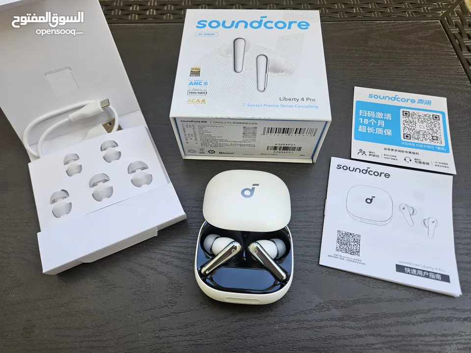 Anker soundcore liberty 4 Pro سماعات بحال الجديد