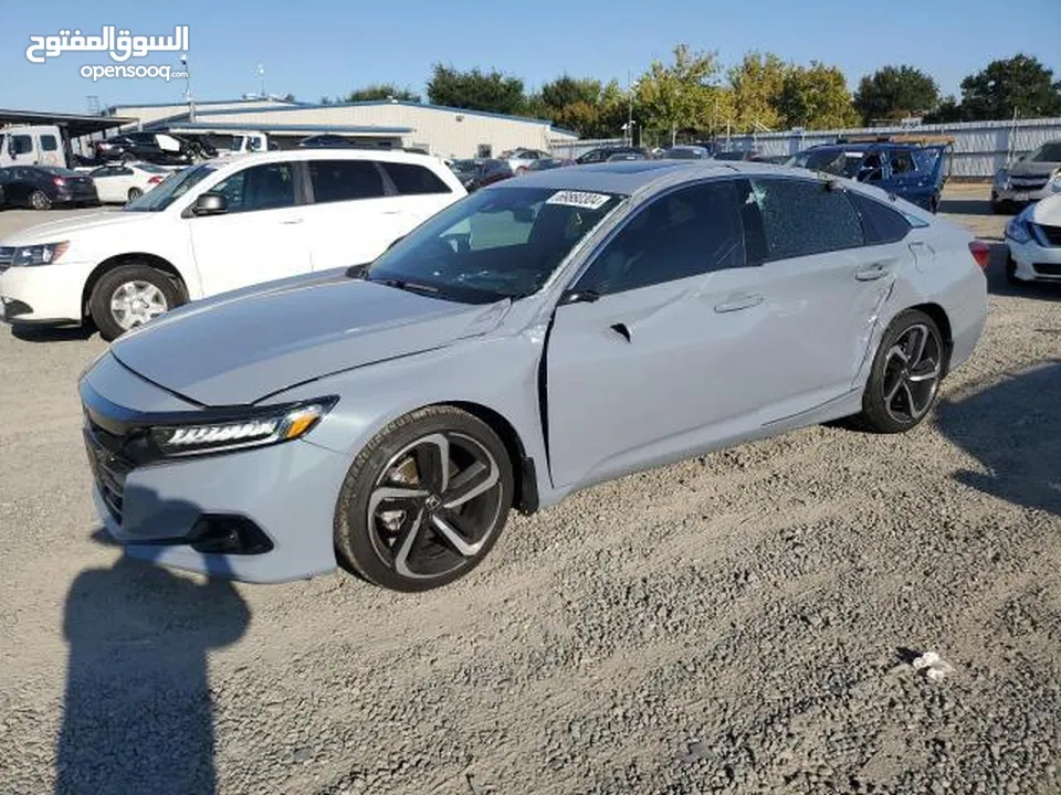 هوندا اكورد 2022 بالحادث 2.0t sport