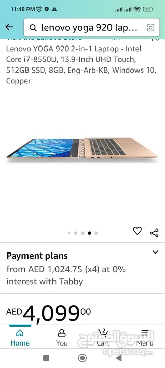 Laptop Lenovo yoga 920