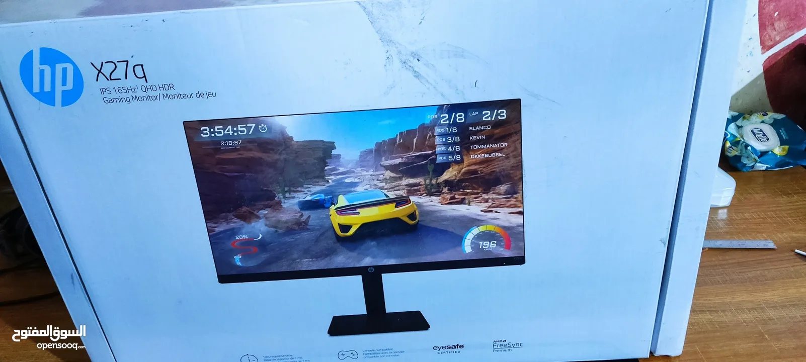 شاشة hpx27q 165hz-2k-1ms ips