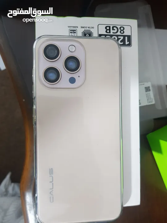 تلفونcalus at16 pro max شيبه iphon 16 pro max جديد كرتونة ومعه كفر وشاحن وسماعة وشاشة ضد الكسر ملزقة