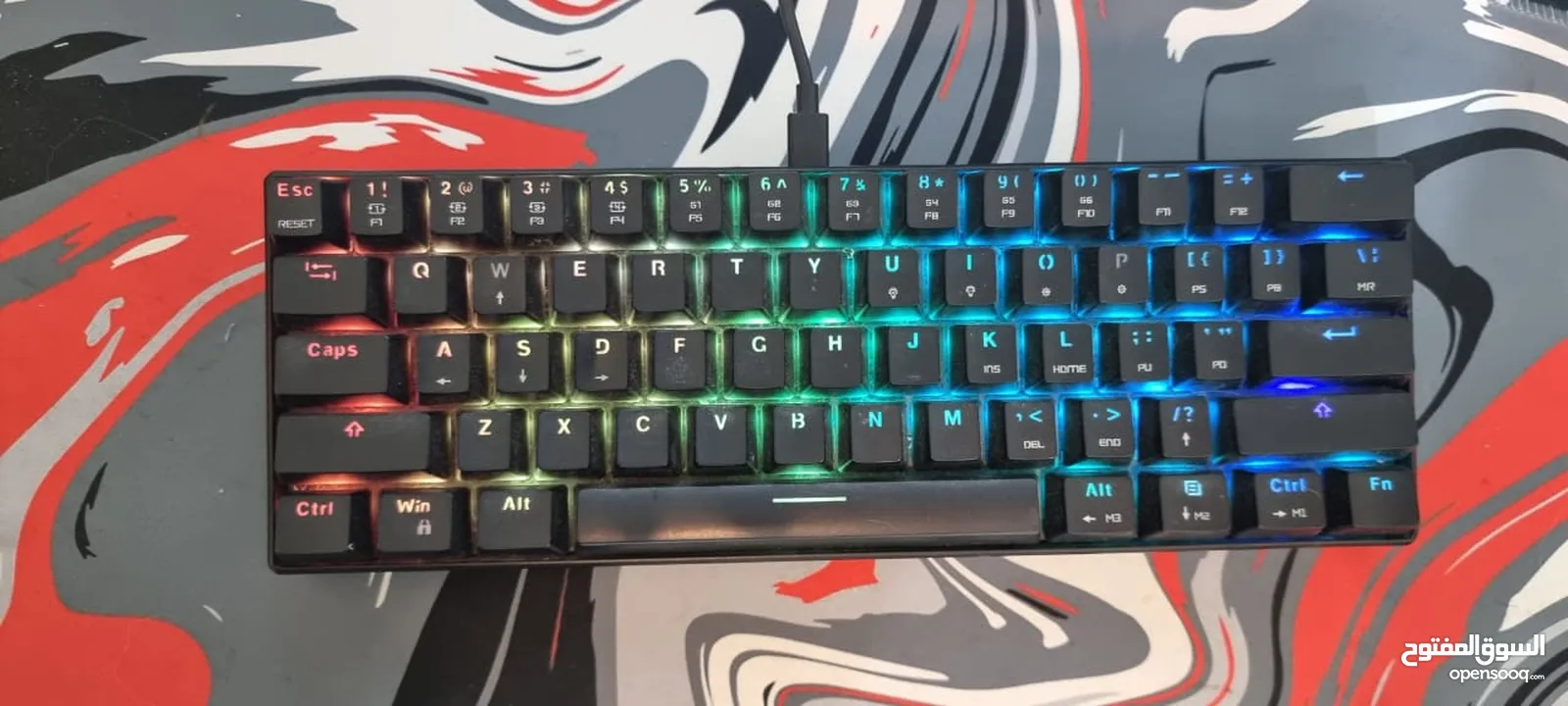 Motospeed CK61 Mechanical Gaming 60% Keyboard with Blue switches