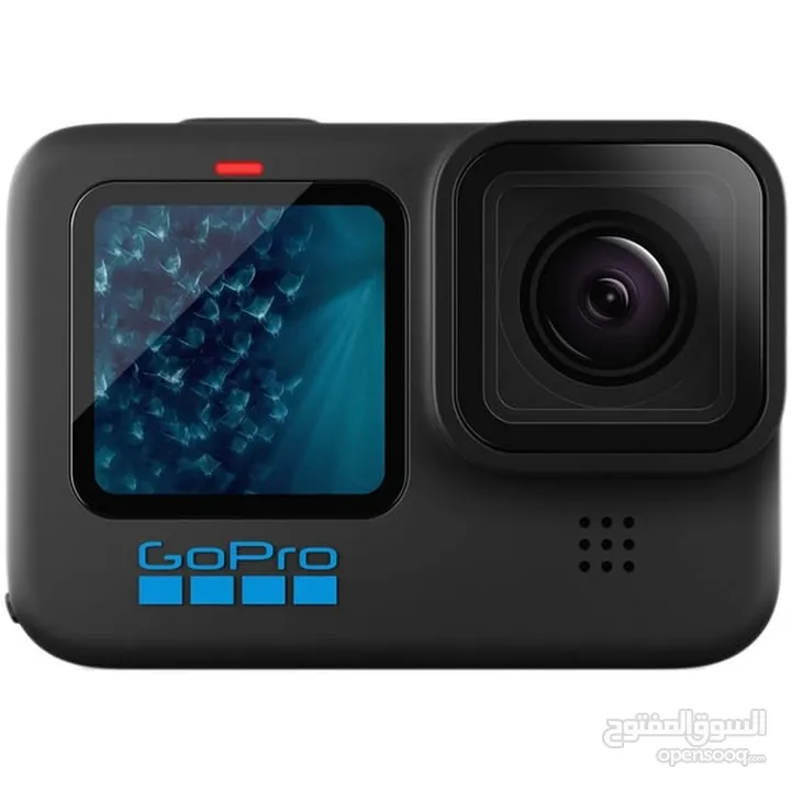 كاميرا go pro Hero 11 -مع بطاريتين ووصلة و ستاند وحقيبة الكاميرا