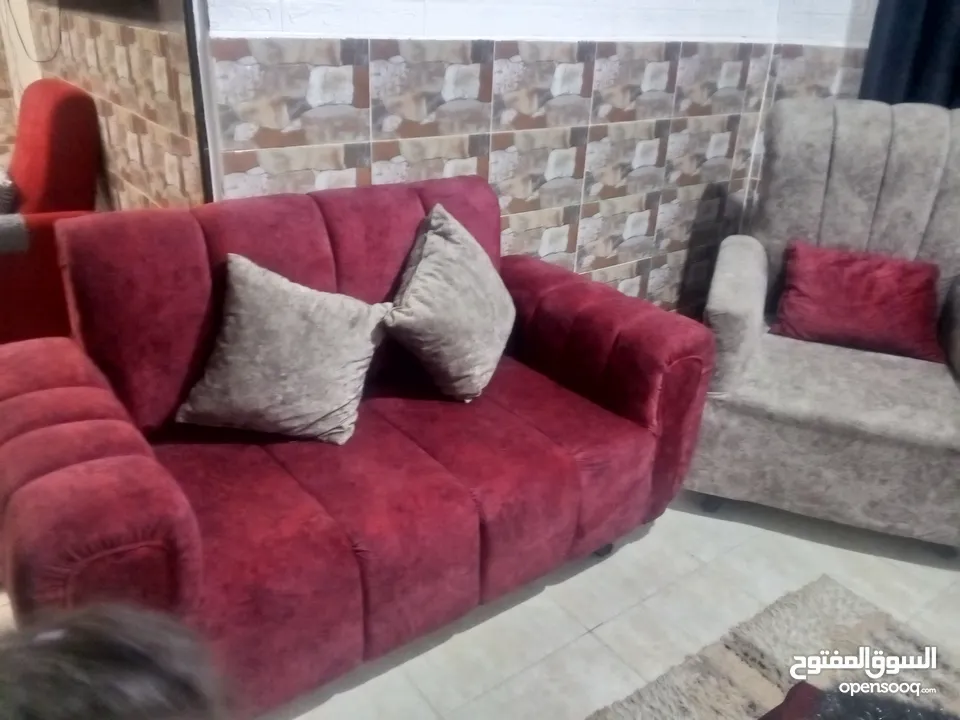 طقم كنب 7 مقاعد شرحات  شمواه  وكاااله