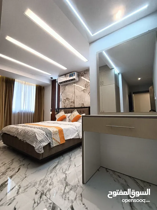 Bousher Al Maha Luxurious duplex apartment newly furnished  بوشر المها شقه دوبليكس غرفتين وصاله