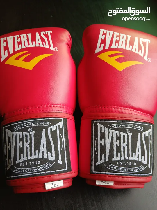 كفوف EVERLAST الأصلية استعمال خفيف جدا جدا بحالة الوكالة للبوكسينغ و الكثيير من الرياضات ...........