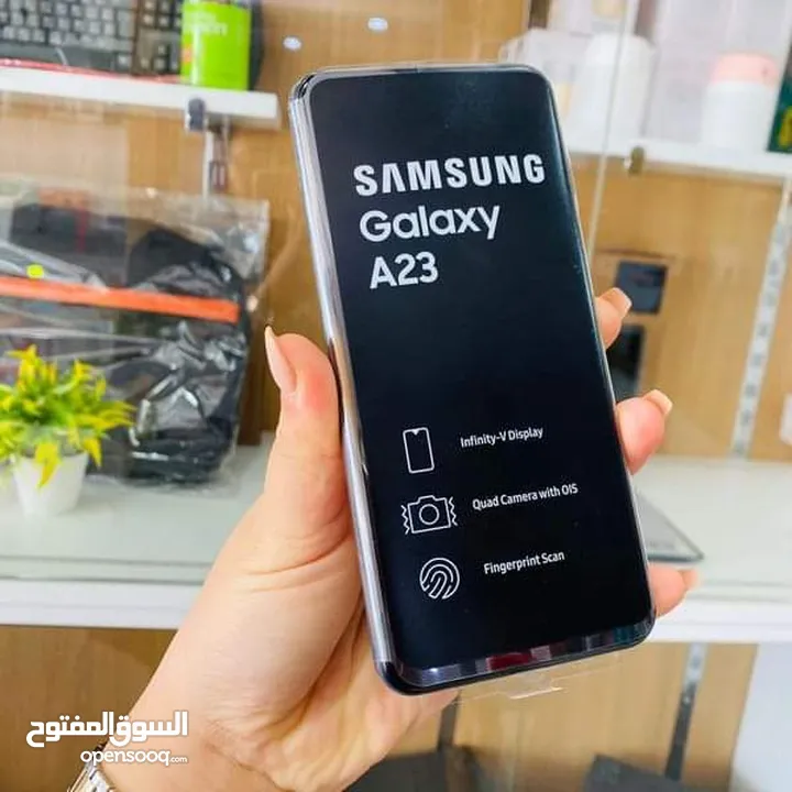 مستعمل ايام Samsung A23 رام 6 واضافه جيجا 128 بدون كرتونه هدية كفر ولزقة وشاحن الاصلي متوفر توصيل