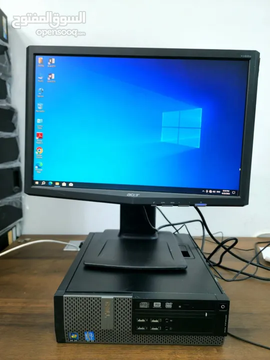 كمبيوتر Dell i5 وارد أمريكي، شامل جميع الملحقات مع هارد ssd، مكفول ومع فاتورة ضمان