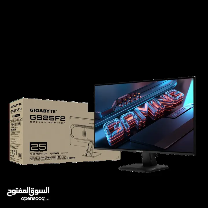 GIGABYTE GS25F2 Gaming Monitor 25-inch FHD Super Speed IPS 200Hz 1ms (With Speakers) شاشة جيجابايت
