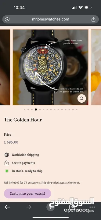Mr. Jones watches for sale (silent thief) & (The golden hour)