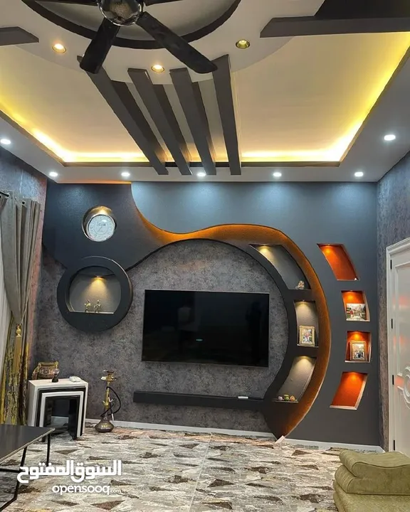 دهان وديكور منازل /جميع انواع ديكورات الجبس للسقوف ولحيطان /جميع انواع وأشكال الدهان الحيطان ولسقوف