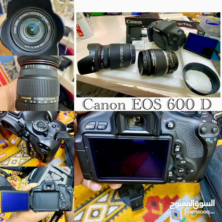 Canon EOS 450 D Photography lens from 18 to 200 Canon EOS 600 D