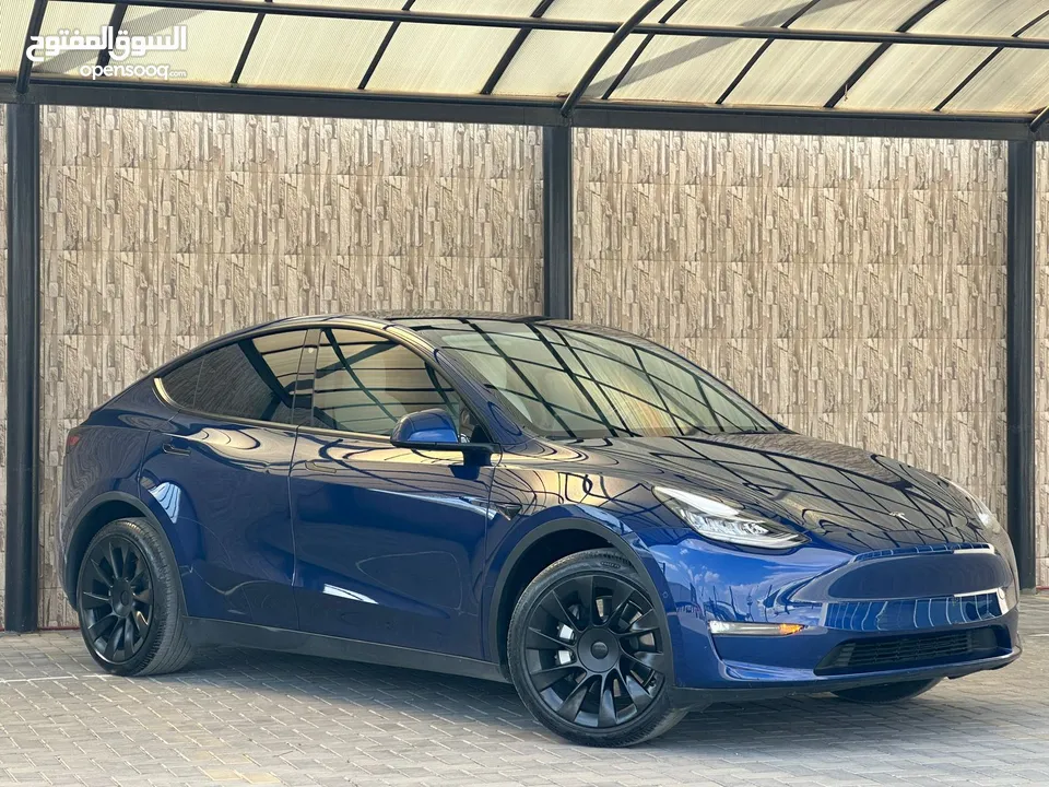 TESLA MODEL Y 2021 LONG RANGE تيسلا لونج رينج دول موتور فحص كامل بسعر مغرري