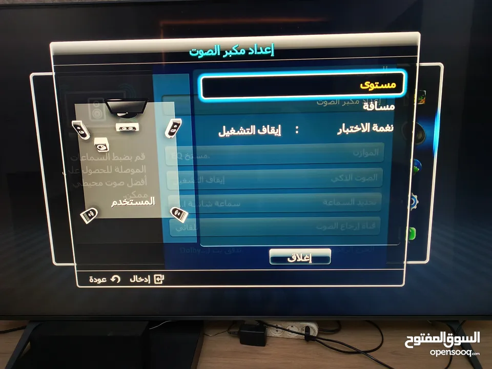 مسرح منزلي سامسونج سمارت أصلي مع ويرلس مع ريموته الأصلي وكالة...........................